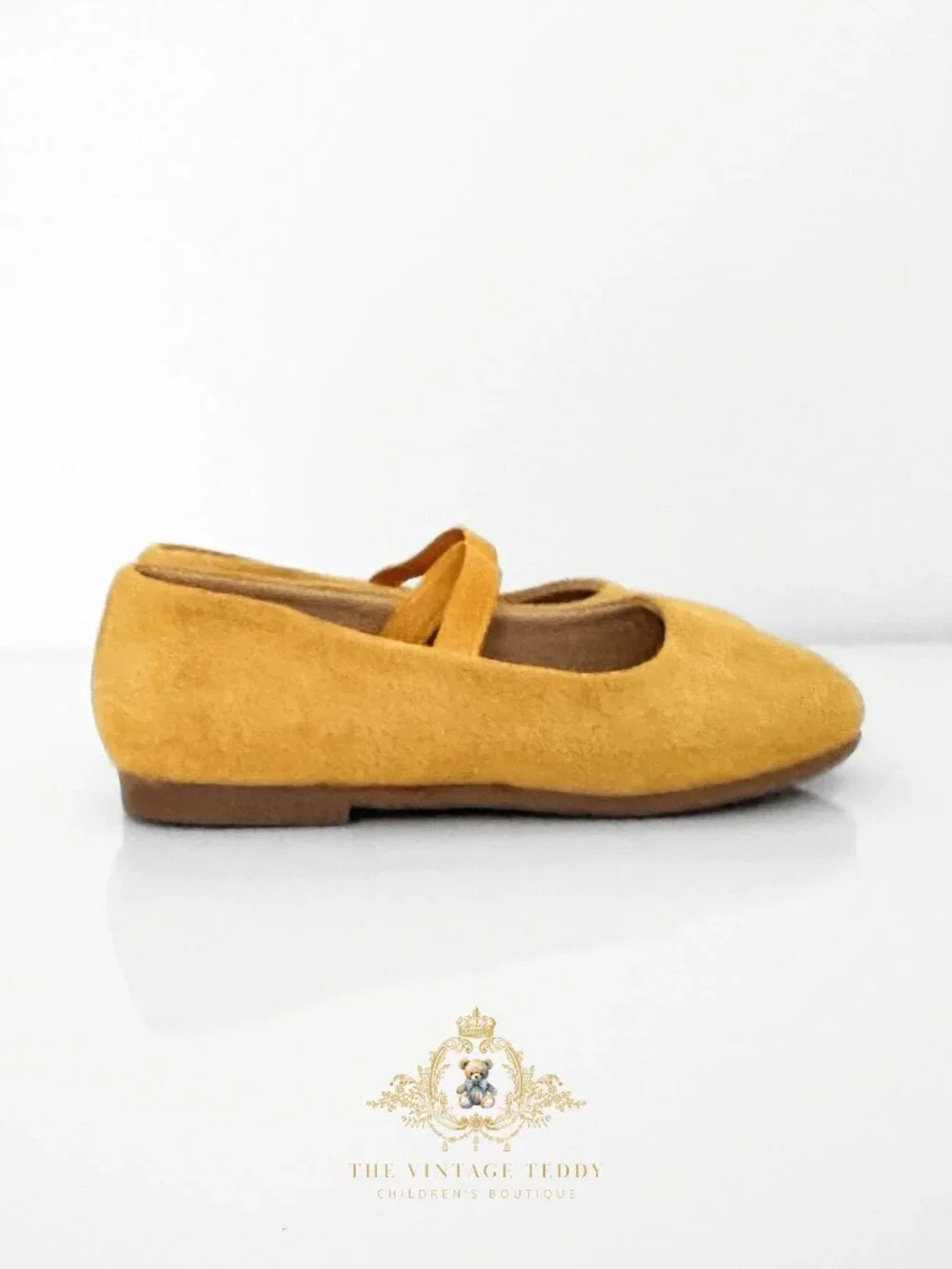 NWT Adorable Girls Ballerina Flats Children's Shoes Baby Toddler Kid Yellow 12.5 - Picture 2 of 3